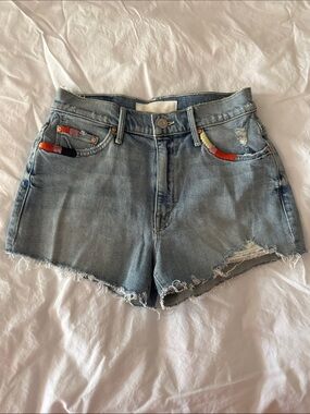 MOTHER Easy Does It Short in Thanks for Nothin’ wash. Size 24
